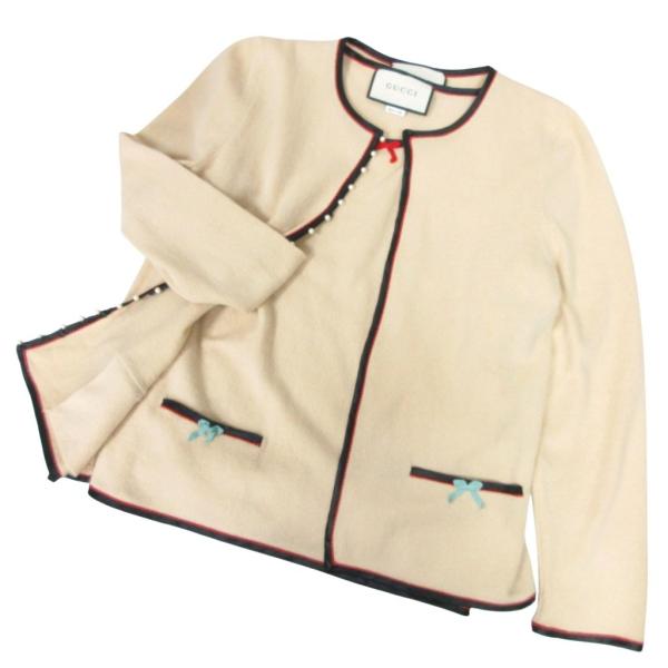 未使用品 グッチ GUCCI 極美品 フェイクパールボタン カシミヤ アンサンブル カーディガン 5...