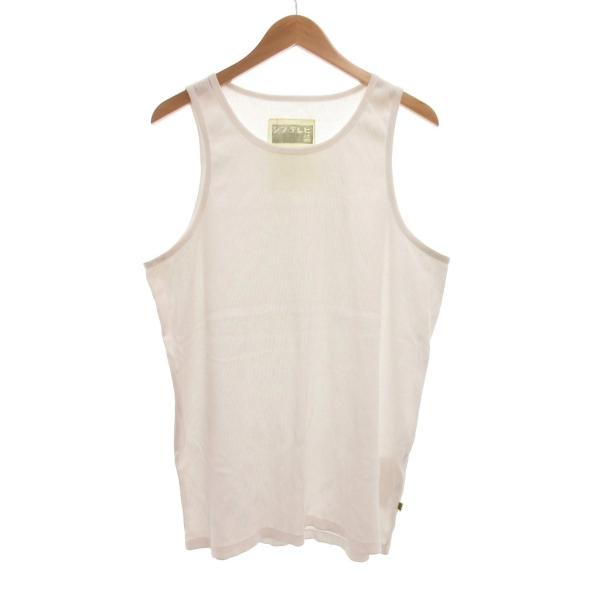 ビームス BEAMS Surf &amp; Sk8 Zine SSZ シンテレビ装 リブ ワイドタンクトップ...