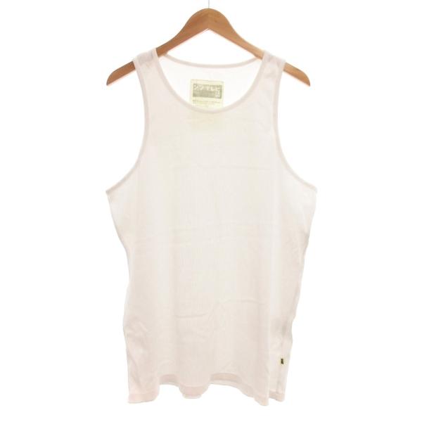 ビームス BEAMS Surf &amp; Sk8 Zine SSZ シンテレビ装 リブ ワイドタンクトップ...