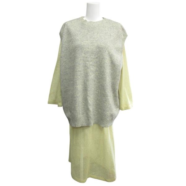 アメリヴィンテージ Ameri VINTAGE 極美品 21AW メッシュドッキングニットベスト ワ...