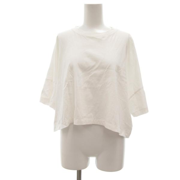 エンフォルド ENFOLD 24SS WIDE CROPPED T-SHIRT クロップド丈 Tシャ...