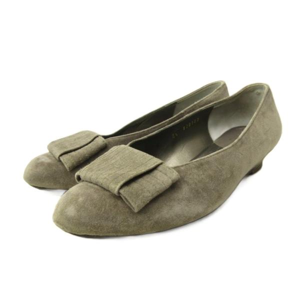 クリスチャンディオール Christian Dior パンプス シューズ ウェッジソール リボン ス...