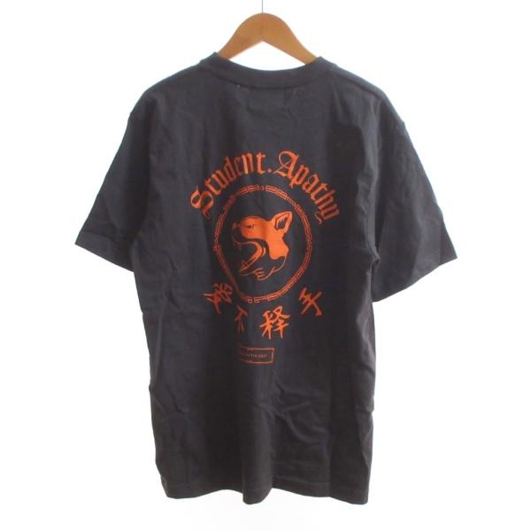 Student Apathy × Oriens 美品 Tシャツ M 黒 ブラック 半袖 バックプリン...