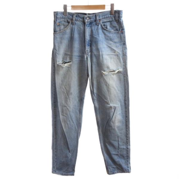 リーバイス Levi's 550 デニム ジーンズ W32 L32 ライトインディゴブルー ダメージ...
