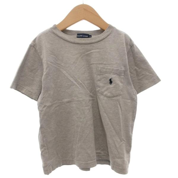 ラルフローレン RALPH LAUREN Tシャツ カットソー ポニー刺繍 半袖 110 グレー /...