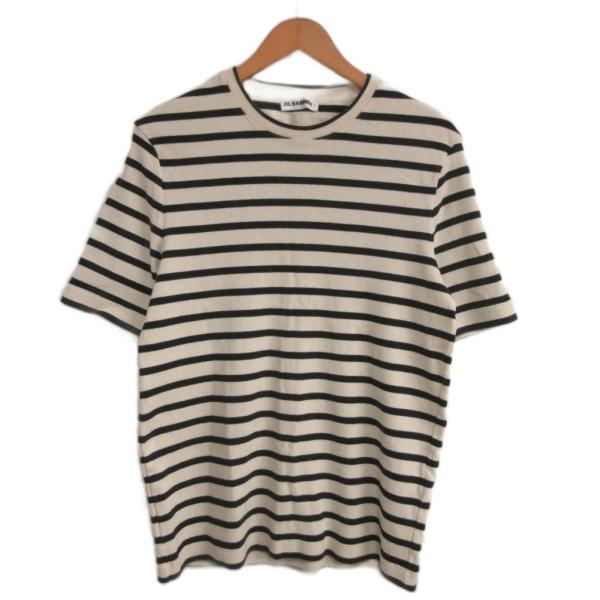 ジルサンダープラス JIL SANDER＋ 23SS ボーダー Tシャツ カットソー 半袖 S アイ...