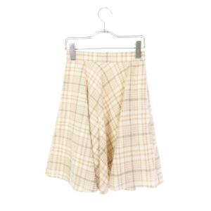 バーバリー ロンドン BURBERRY LONDON プリーツスカート ウール ひざ丈