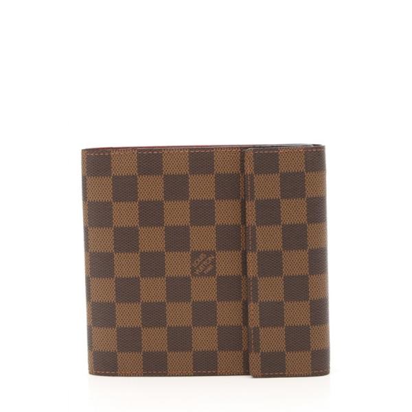 ルイヴィトン LOUIS VUITTON CDケース DVDケース ダミエエベヌ 茶 小物 PVC ...