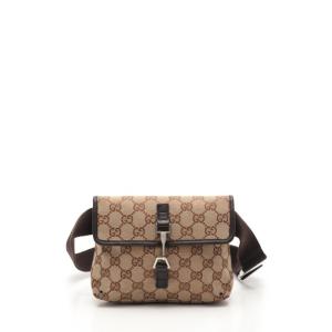 グッチ GUCCI ボディバッグ GGキャンバス ウエストバッグ 茶 92543 キャンバス メンズ／レディース／ユニセックス 中古 【ベクトル 古着】｜vectorpremium