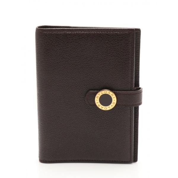 中古 ブルガリ BVLGARI 手帳カバー ブルガリブルガリ アジェンダ ダークブラウン 小物 レザ...