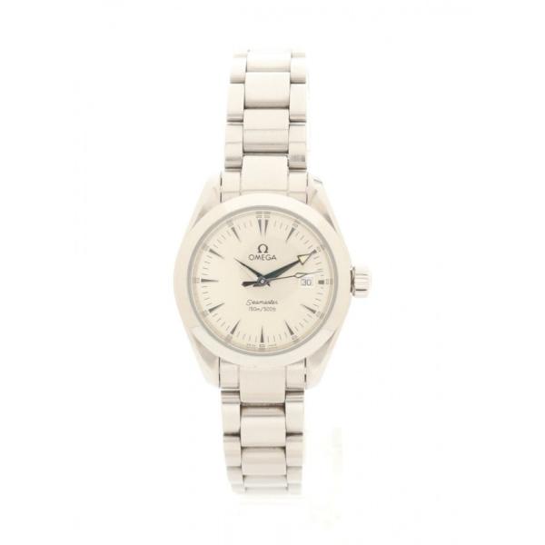 中古 オメガ OMEGA 腕時計 シーマスターアクアテラ レディース シルバー 2577.30 SS...