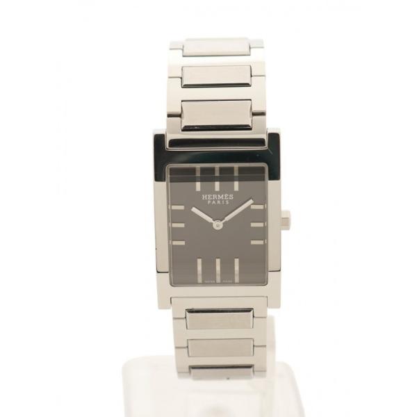 中古 エルメス HERMES 腕時計 レディース クオーツ タンデム シルバー TA1.710 SS...