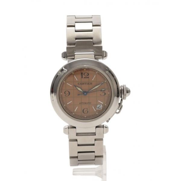 中古 カルティエ Cartier 腕時計 パシャC ボーイズ シルバー W31024M7/2324 ...