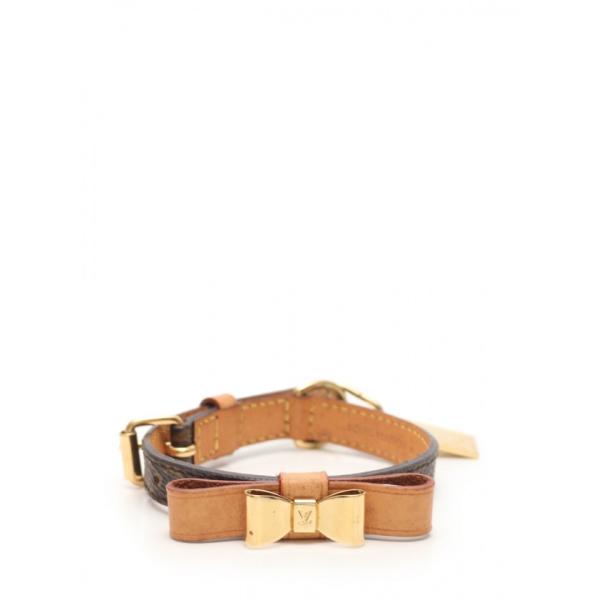 中古 ルイヴィトン LOUIS VUITTON ペット用首輪 コリエバクスターXS 茶 小物 PVC...