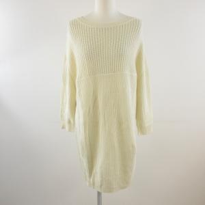 アニオナ　AGNONA ホワイトカシミア　ニット アニオナ AGNONA 美品 最高級 ホワイトカシミヤ ニット セーター 7分袖