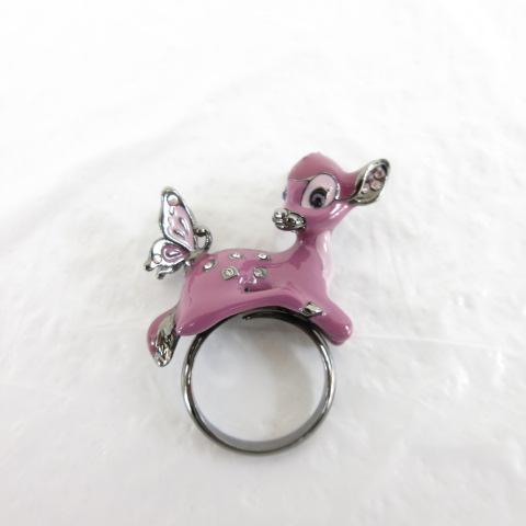 アナスイ ANNA SUI Disney コラボ 指輪 リング バンビ 子鹿 紫 *A230 レディ...