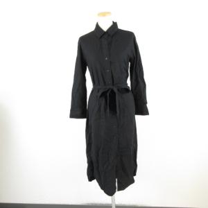 ヨリ yori ビッグパフスリーブブラウス シャツ 長袖 リボン F 黒