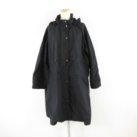 SEASON REASON by Lin.&amp;Red ナイロンパーカー ロングコート 長袖 黒 LL ...