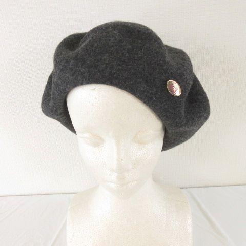 メゾンバース MAISON Birth ウールベレー帽 スタッズ グレー F *A640 メンズ レ...