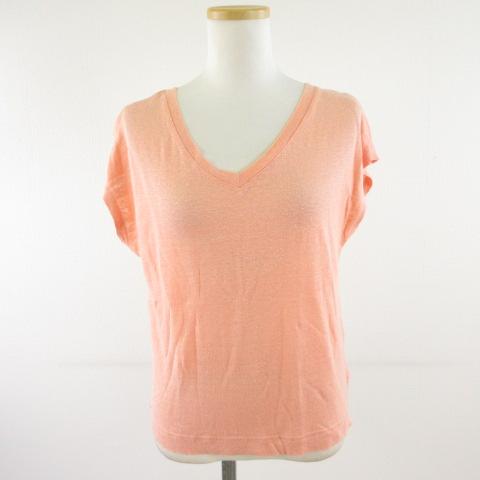 バナナリパブリック BANANA REPUBLIC カットソー Tシャツ フレンチスリーブ Vネック...