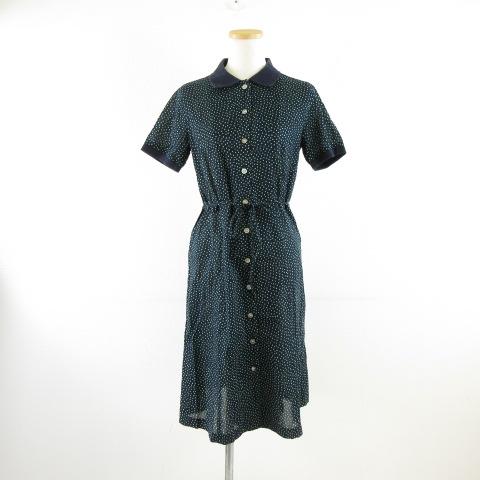 ファサードグリーン ユナイテッドアローズ facade green シャツワンピース ひざ丈 半袖 ...