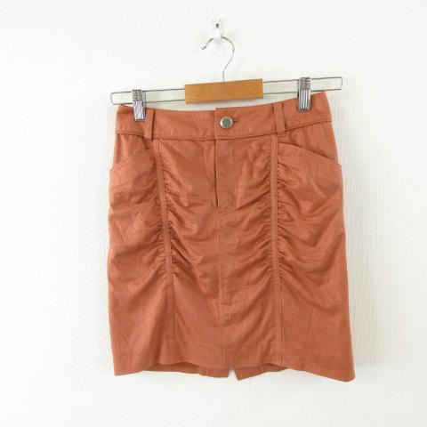 ルジュール LE JOUR ミニスカート タイト 茶 36 *A50 レディース