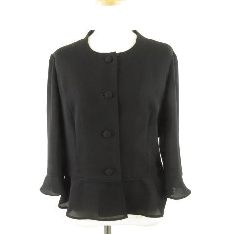 東京ソワール TOKYO SOIR ブラックフォーマル シャツ ブラウス 七分袖 黒 9 *T268...