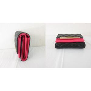 フロムビー FROMb 三つ折り財布 黒 ピン...の詳細画像4