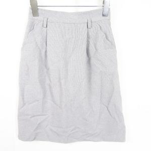 マジェスティックレゴン MAJESTIC LEGON スカート 膝丈 ストレッチ M グレー kz11742 レディース