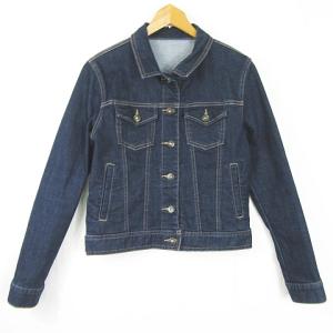 ナチュラルビューティーベーシック NATURAL BEAUTY BASIC デニム ジャケット 長袖 ストレッチ S ネイビー kz12237 レディース