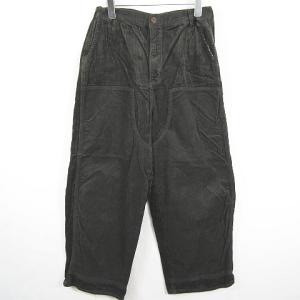 ニコアンド Niko and.. コーデュロイ ワイド パンツ 綿 L カーキ kz12723 レディース
