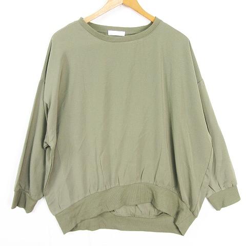 ドレスキップ DRESKIP カットソー Tシャツ 長袖 F カーキ kz13558 レディース