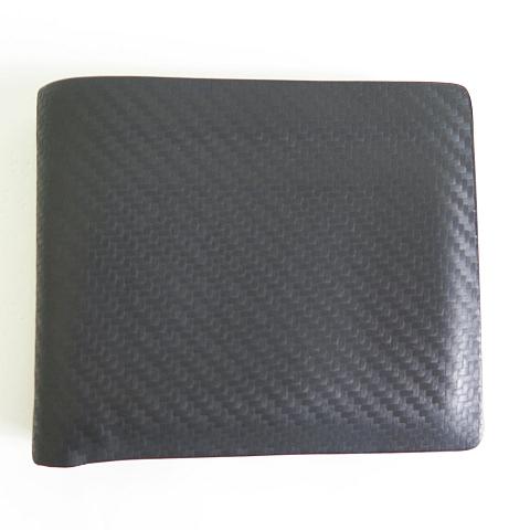 ダンヒル dunhill 二つ折り財布 シャーシ CHASSIS 小銭入れなし レザー ブラック L...