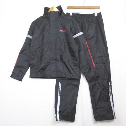 コミネ KOMINE STDレインウェア 上下セット M ブラック 2sa7188 メンズ