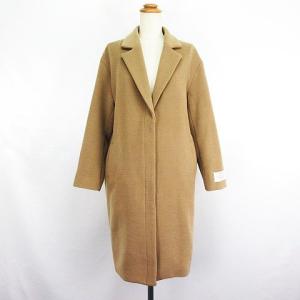 ニコアンド Niko and.. チェスターコート アウター 長袖 ロング丈 比翼 キャメル ※EKM レディース