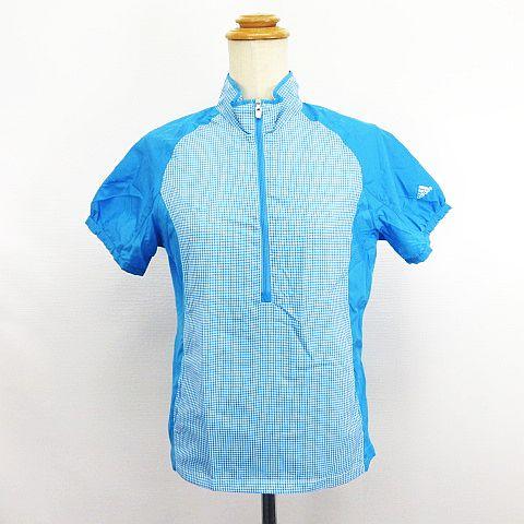 アディダス テーラーメイド ジャケット 半袖 プルオーバー ハーフジップ チェック レインウェア 裏...