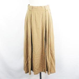 ニコアンド Niko and.. ×ディッキーズ Dickies スカート ボトムス ロング丈 フレア タック M ベージュ ※EKM レディース