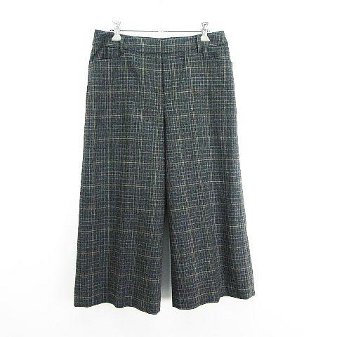 トラサルディ TRUSSARDI TRU TRUSSARDI ワイドパンツ ボトムス クロップド チ...