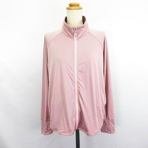ヘッド HEAD ラッシュガード 長袖 ジップアップ ロゴ ストレッチ L ピンク ※EKM レディ...