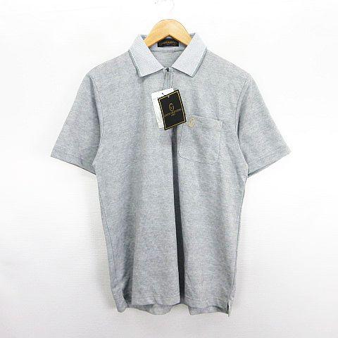 未使用品 ジャンニ ヴァレンティノ GIANNI VALENTINO ポロシャツ 半袖 ハーフジップ...