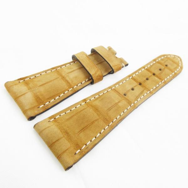 パネライ PANERAI OFFICINE PANERAI 純正 革ベルト CPI クロコ アリゲー...