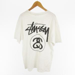 ステューシー STUSSY Tシャツ 半袖 Sリンク ストック 両面 ロゴ 白 ホワイト ブラック M メキシコ製 株式会社ジャック メンズ