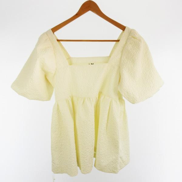 未使用品 RUBY AND YOU チュニック 半袖 ミニ ワンピース フレアー アイボリー F レ...