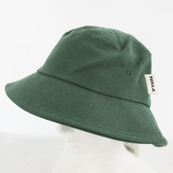 未使用品 現行 TEKLA テクラ バケットハット Verde グリーン 緑 キャンバス Ｌ 帽子 ...
