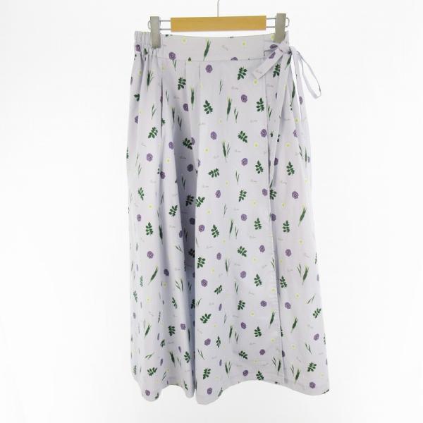RUBY AND YOU ルビーアンドユー スカート ロング 総柄 花柄 フラワー パープル 紫 Ｆ...