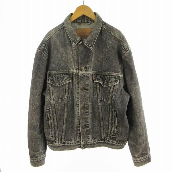 リーバイス Levi's L 70503 02 先染め ブラック デニムジャケット Gジャン 90s...