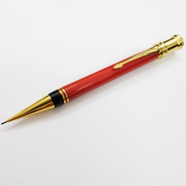 パーカー parker DUOFOLD デュオフォールド シャーペン シャープペンシル オレンジ 朱...