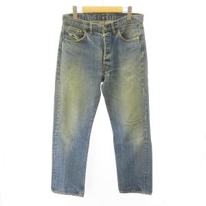 リーバイス Levi's 501 66前期 刻印6 デニム ヴィンテージ 黒カン 赤耳 インディゴ 実寸 W32 L29 STK メンズ｜vectorpremium