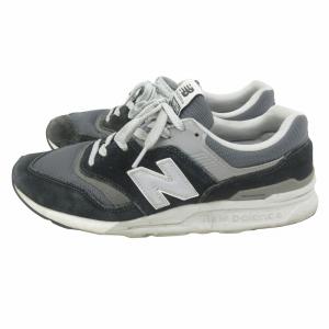 ニューバランス NEW BALANCE CM997H スニーカー シューズ スエード ロゴ ブラック系×グレー系 10.5 約28.5cm メンズ