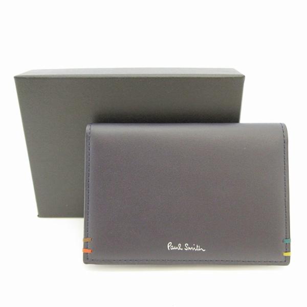 未使用品 ポールスミス PAUL SMITH カードケース パスケース 定期入れ 財布 コンパクトウ...
